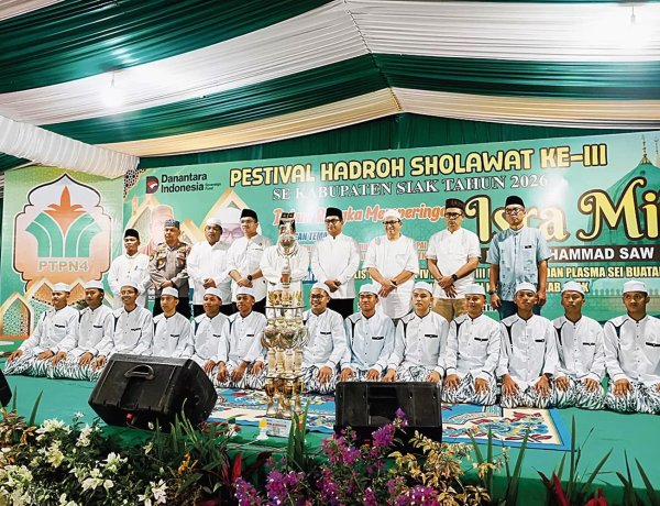 Pemkab Siak Apresiasi PTPN IV Regional III, Gelar Festival Hadroh 2026 yang Diikuti Ratusan Santri