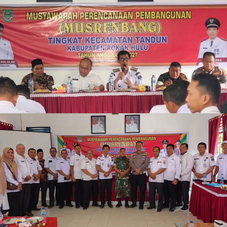 Musrenbang Kecamatan Tandun Bahas Prioritas Pembangunan Infrastruktur dan Ekonomi Produktif