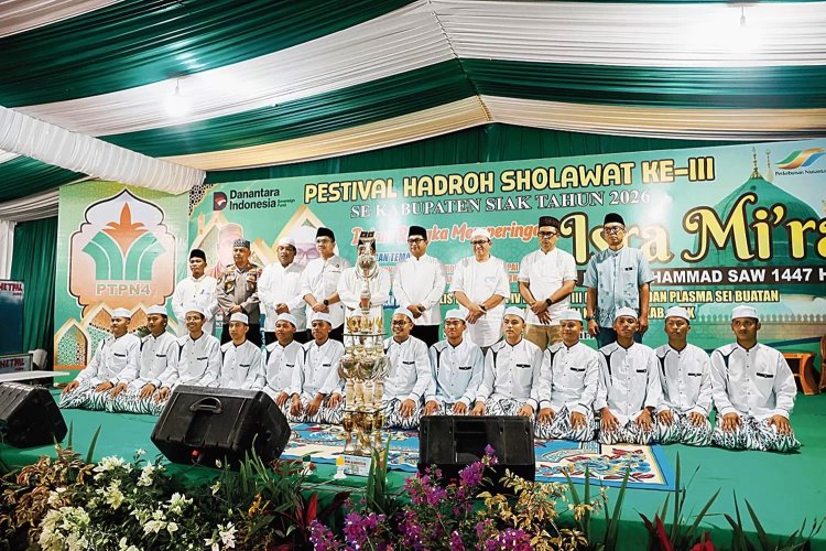 Pemkab Siak Apresiasi PTPN IV Regional III, Gelar Festival Hadroh 2026 yang Diikuti Ratusan Santri