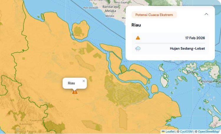 Pemantauan Hilal Awal Ramadan 1447 H di Riau Akan Diwarnai Hujan, Info Prakiraan Cuaca BMKG Stamet Pekanbaru 17 Februari 2026