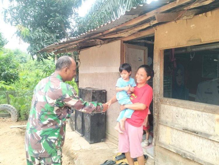 Menyapa dari Pintu ke Pintu, Satgas TMMD ke-127 Tahun 2026 Kodim 0301/Pekanbaru Dekatkan Diri dengan Masyarakat