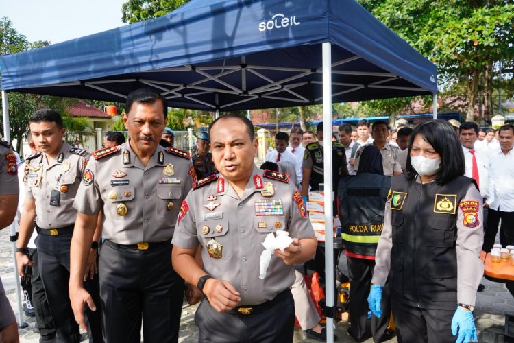 Polda Riau Tes Urine Personel Mendadak, Kapolda: Tak Ada Ampun Bila Positif