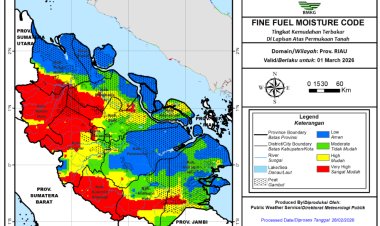 Prakiraan Cuaca Riau 1 Maret 2026, BMKG Ungkap Hanya Ada Hujan Ringan Bersifat Lokal pada Hari Ini