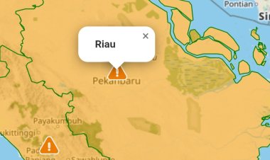 Prakiraan Cuaca Riau 4 Maret 2026, BMKG Terbitkan Peringatan Dini Waspada Hujan Lebat Disertai Petir dan Angin Kencang hingga Gelombang Tinggi