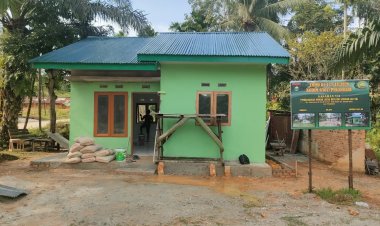 Warna Hijau Jadi Pilihan 4 RTLH  TMMD ke-127 Kodim 0301/Pekanbaru, Tampil Sejuk dan Nyaman