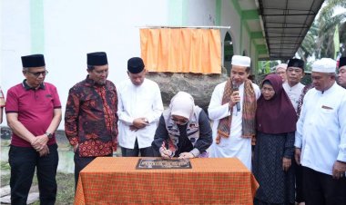 Wabup Kampar Resmikan Masjid Al-Fitriyah Desa Kualu