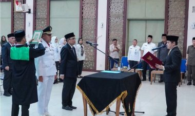 43 Pejabat Pemkab Kampar Dilantik, Pj Sekda Kampar Tekankan Pakta Integritas dan Disiplin ASN