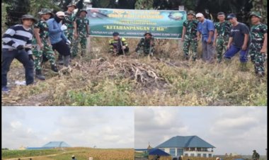 Satgas TMMD Kodim 0301/Pekanbaru Tanam Jagung, Cabai dan Ubi untuk Masa Depan Pangan Warga