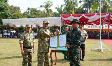 Terima Hasil Pembangunan TMMD ke-127, Bupati Kuansing: Semangat Gotong Royong Adalah Kunci Kemajuan Daerah