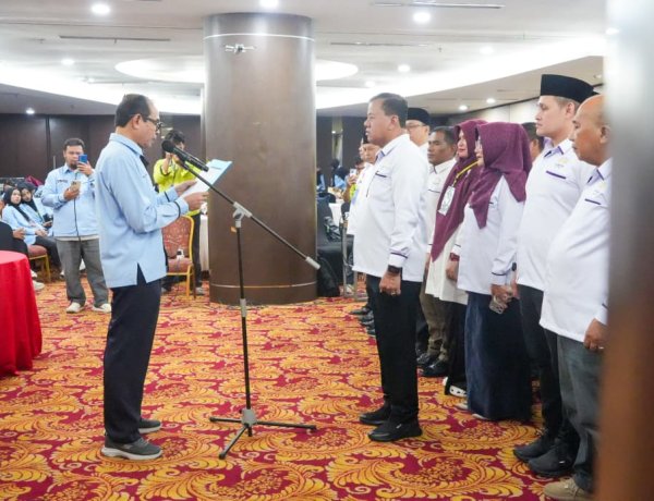 Bupati Kuansing Hadiri Pelantikan Pengurus BEM dan Ika FKIP Unri