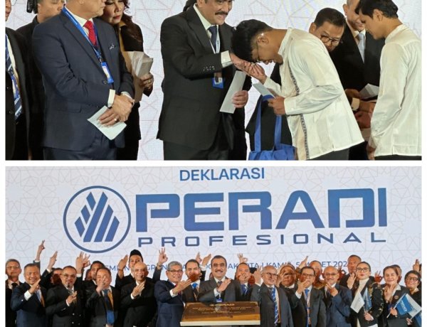 Deklarasi PERADI PROFESIONAL: Bukan Tandingan Tapi Menjawab Tantangan Nyata Dunia Hukum Indonesia