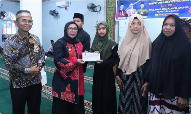 Wabup Kampar Safari Ramadan di Desa Sungai Liti, Serap Aspirasi Masyarakat