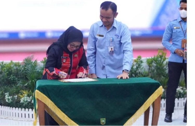 Wakil Bupati Kampar Hadiri Penyerahan Laporan Eksekutif BPKP dan Entry Meeting Anggaran