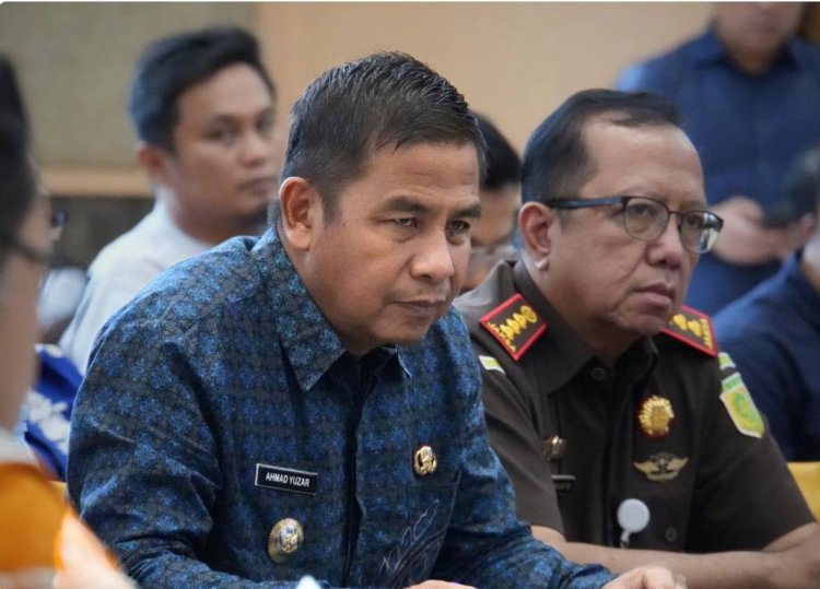 Bupati Kampar Ikuti Rakor  Penyelesaian Lahan Tol Seksi Lingkar Pekanbaru di Kejati Riau