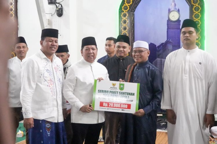 Terima Tim Safari Ramadan Pemprov Riau, Bupati Suhardiman Amby Pererat Silaturahmi dan Ukhuwah di Kuansing