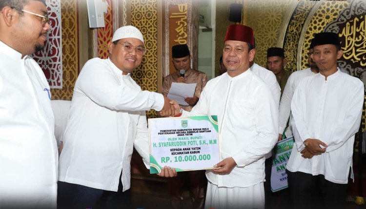 Safari Ramadhan di Batas Negeri, Wakil Bupati Rohul Syafaruddin Poti Salurkan Bantuan dan Perkuat Silaturahmi