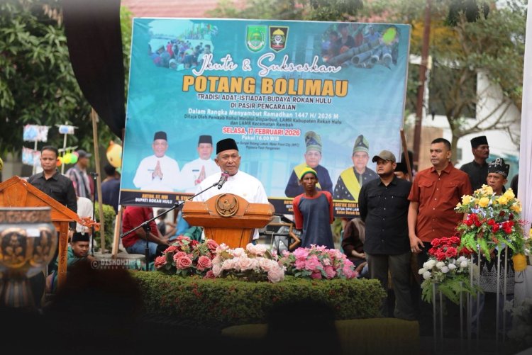 Pemkab Rohul dan LAMR Gelar Potang Bolimau Sambut Ramadhan 1447 Hijriah, Bupati Anton: Lestarikan Adat dan Budaya
