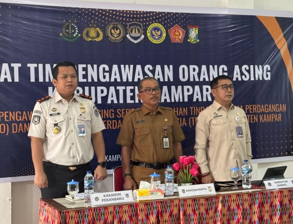 Perketat Gerak Orang Asing, Imigrasi Pekanbaru Perkuat Sinergi TIMPORA di Kampar