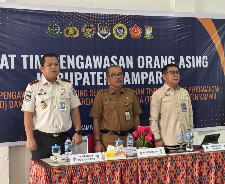 Perketat Gerak Orang Asing, Imigrasi Pekanbaru Perkuat Sinergi TIMPORA di Kampar