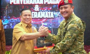 Perkuat Sinergitas dan Kolaborasi, Plt Gubri Hariyanto Silaturahmi dengan Pangkopassus Letjen TNI Djon Afriandi