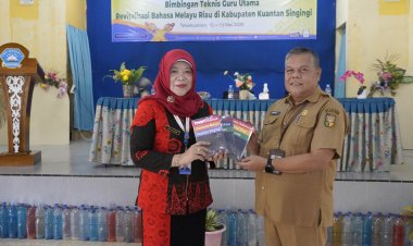 Libatkan 58 Guru SD dan SMP Bersastra, Balai Bahasa Riau Hidupkan Bahasa Melayu di Kuantan Singingi