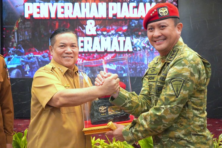Perkuat Sinergitas dan Kolaborasi, Plt Gubri Hariyanto Silaturahmi dengan Pangkopassus Letjen TNI Djon Afriandi