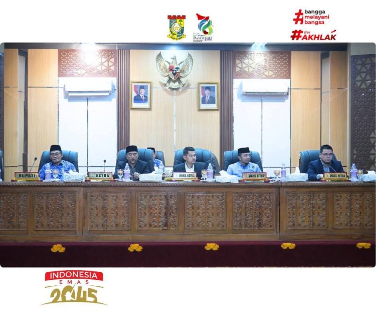 DPRD Kampar Paripurna Laporan Reses Masa Sidang II dan Pembukaan Masa Sidang III