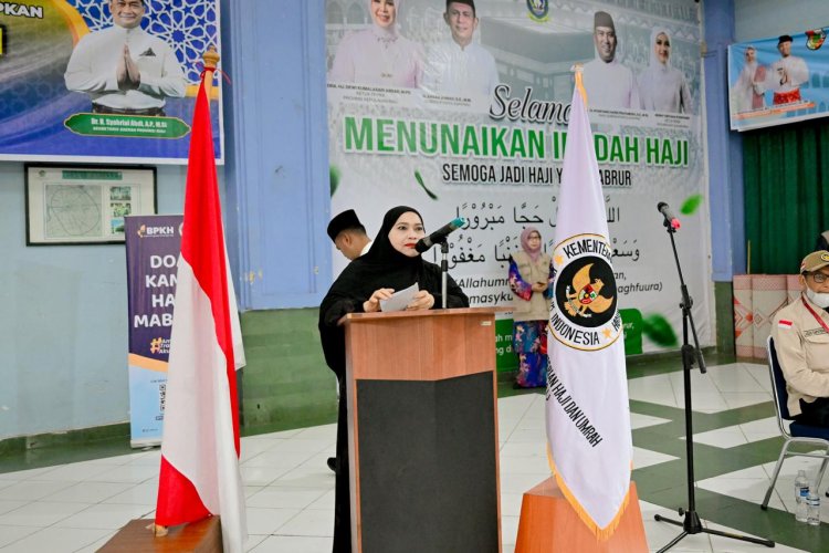 Lepas 396 Jemaah Haji Bengkalis ke Tanah Suci, Bupati Kasmarni: Semoga Jadi Haji yang Mabrur
