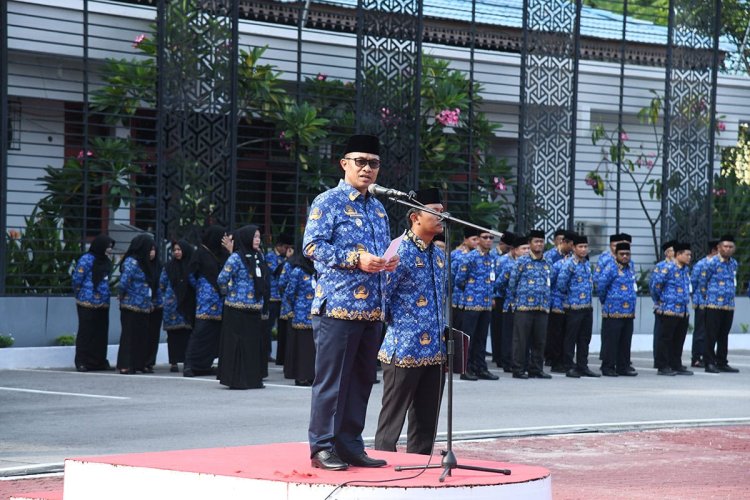 Jadi Inspektur Upacara Harkitnas ke-118, Wabup Bengkalis Ajak Tingkatkan Solidaritas Sosial