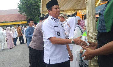 Isak Tangis Haru dan Syukur Mewarnai Penyambutan 214 Jemaah Haji oleh Pemkab Inhu