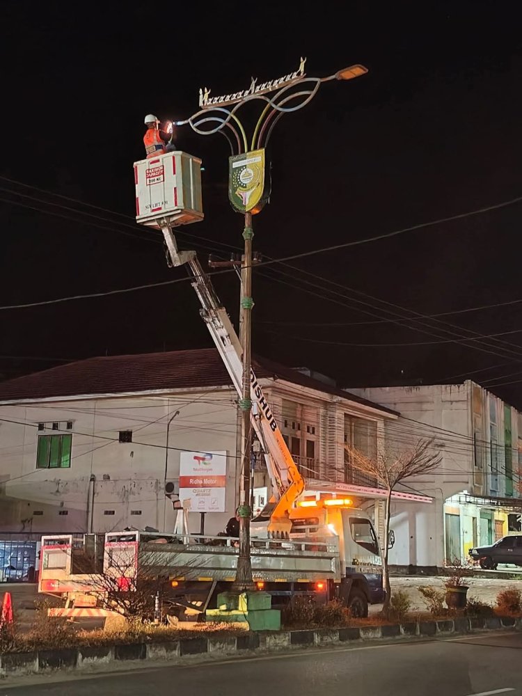 Sukseskan MTQ Riau ke-44, Lampu Jalan di Teluk Kuantan Bakal Menyala