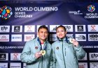 Desak Made Rita Kusuma Dewi dan Veddriq Leonardo Kawinkan Emas Speed Perorangan di World Climbing Series Chamonix Prancis