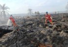Tim Manggala Agni Padamkan Karhutla 2 Hektare di Dusun Pulau Putri Rokan Hilir