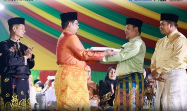 Rohul Siap Jadi Tuan Rumah MTQ Riau 2027, Bendera Pataka Diterima Wabup