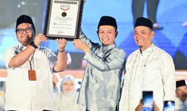 Pemko Pekanbaru Raih Rekor MURI 9.184 ASN Serentak Baca Surah Al-Mulk di Masjid An Nur