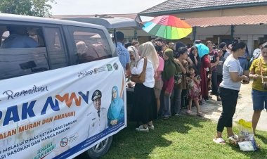 Ada Mobil Pangan Keliling Andalan dan Murah Pagi Ini di Kantor Lurah Rantau Panjang, Minyakita Rp31 Ribu per 2 Liter