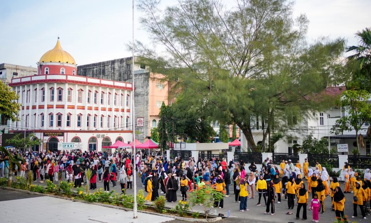 Pemkab Rohil Gelar Car Free Day di Depan Kantor BPKAD Sesuai Arahan Bupati, Masyarakat Sambut dengan Antusias