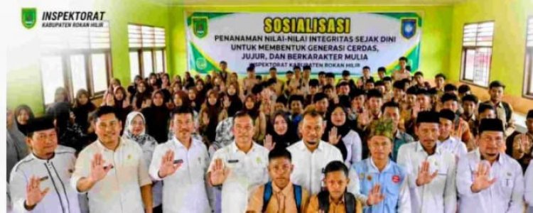 Inspektorat Rohil Tanamkan Nilai Integritas Sejak Dini ke Siswa SD dan SMP