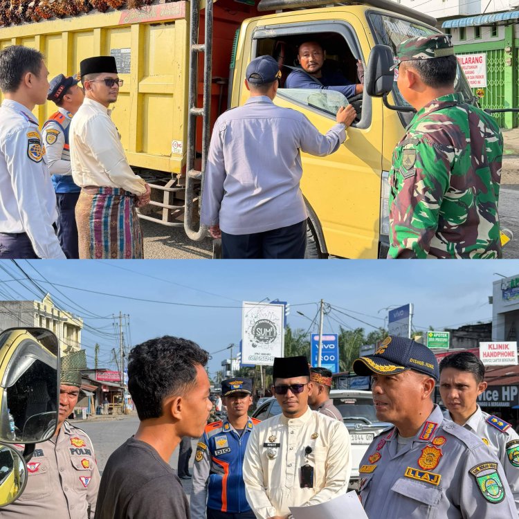Camat Ujungbatu dan Polsek Minggu Depan Operasi Gabungan Tertibkan ODOL