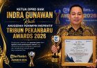 Ketua DPRD Siak Indra Gunawan Raih Tribun Pekanbaru Awards 2026, Apresiasi untuk Kepemimpinan Kolaboratif Pembangunan Daerah