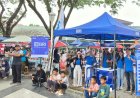 Dukung UMKM dan Transaksi Digital, BRI Cabang Perawang Buka Booth Saat CFD di Taman Motuyoko Perawang
