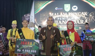 Aidil dan Ristia Sabet Gelar Bujang Dara Inhu 2026, Bupati Minta BUMN/BUMD Buka Pintu Karier