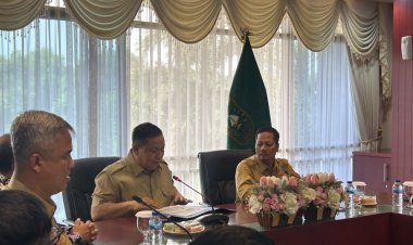 Persiapan Festival Pacu Jalur Nasional 2026 Sudah 85 Persen, Plt Bupati Kuansing Ekspos ke Plt Gubri