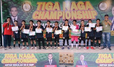 Tim Sepakbola SDN 83 Pekanbaru Raih Juara II Tiga Naga Championship 2026 Kelas 5-6