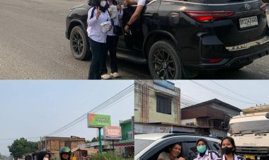 PSI Rohul Bagikan Masker kepada Masyarakat, Antisipasi Dampak Kabut Asap