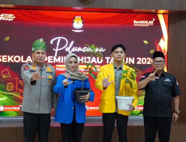 KPU Riau Luncurkan Sekolah Pemilu Hijau, Perkuat Pendidikan Pemilih Berwawasan Lingkungan