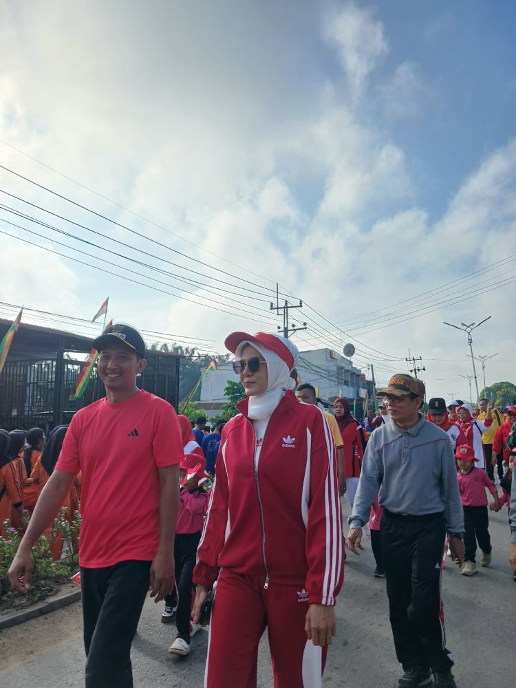 Sambut HUT ke-81 RI, Kecamatan Tandun Gelar Jalan Santai dan Beragam Kegiatan