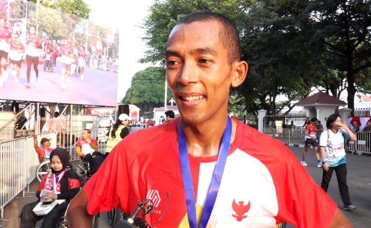 Agus Prayogo Atlet Lari Jarak Jauh Nasional Indonesia Finish 15 Menit 41 Detik, Tembus Season Best Merdeka Run 2026