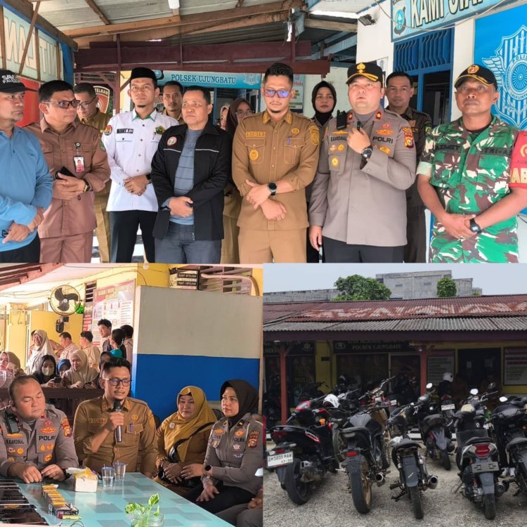 Cegah Kenakalan Remaja, Tim Gabungan Ujung Batu Jaring 25 Pelajar Membolos dan 13 Motor