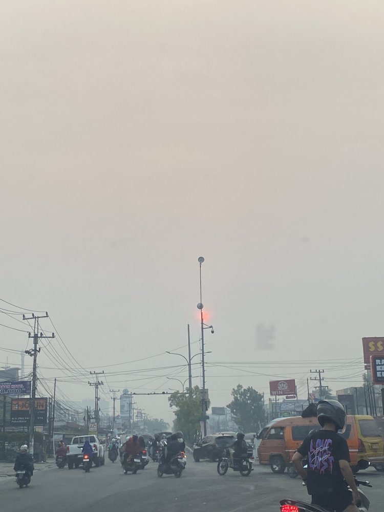 Hujan Guyur Pekanbaru Semalaman, Kualitas Udara Kini di Level Sedang